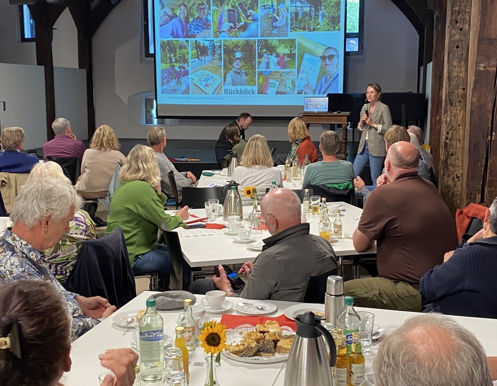 Akteurstreffen der LWL-Initiative "Gärten und Parks in Westfalen-Lippe" in der und um die Burg Vischering in Lüdinghausen