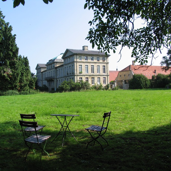Garten und Park des Wasserschlosses Haus Stapel, Havixbeck (öffnet vergrößerte Bildansicht)