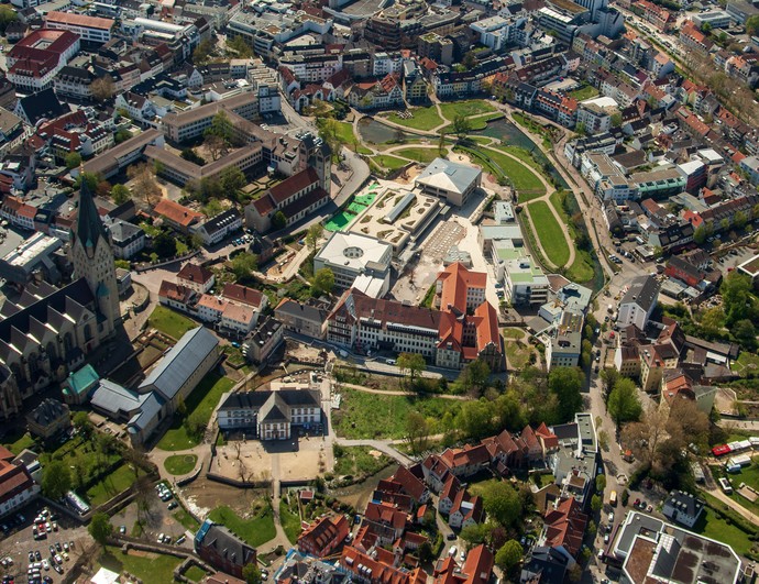 Luftbild Geisselscher Garten- und Gartendenkmal