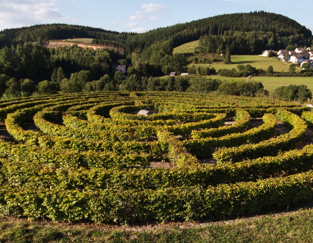 Das Labyrinth in Drolshagen und die Umgebung.