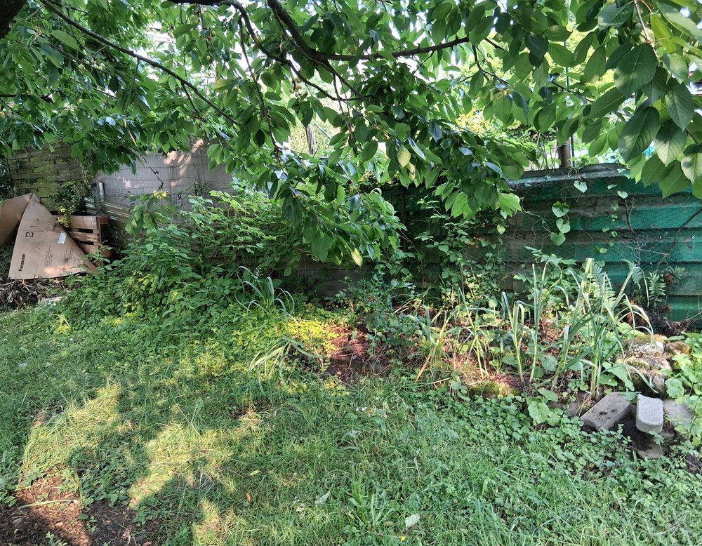 Schräger Bahn Garten