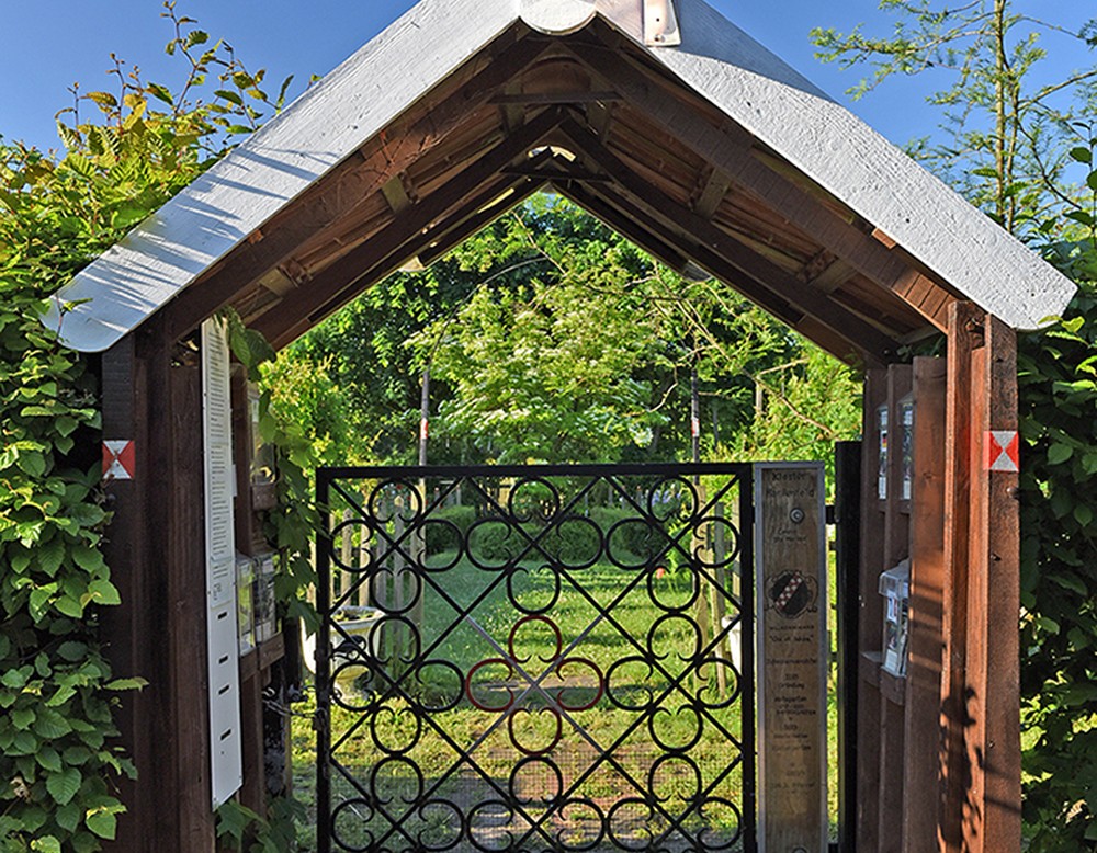 Marienfeld, Klostergarten am Klosterhof in Marienfeld
