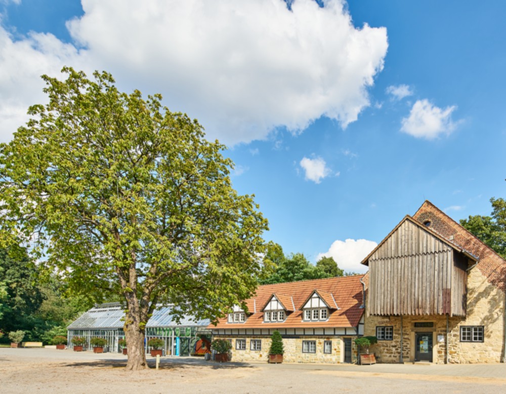 Oelde Vier-Jahreszeiten-Park, Gebäude