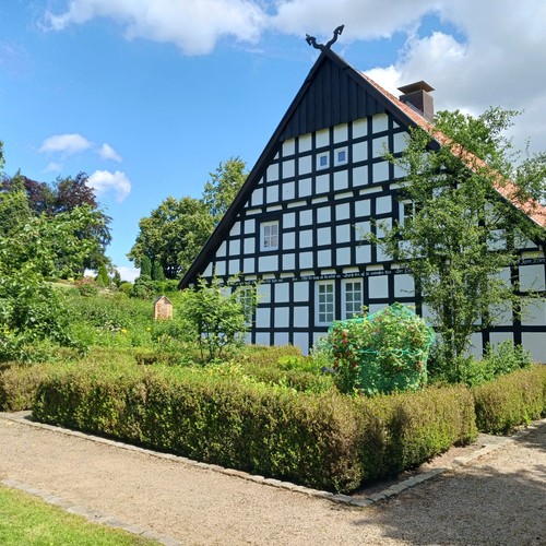 Bauerngarten am Heimathaus in Wehdem