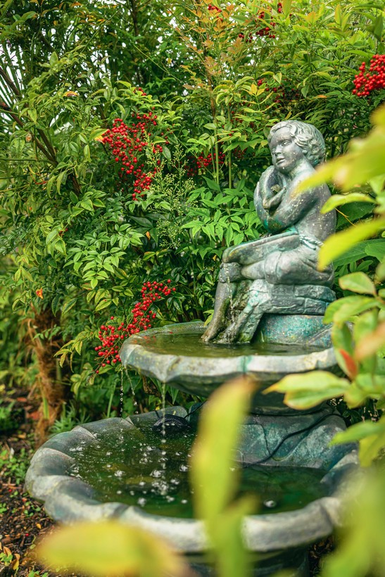 Wasserspiel im Hausgarten