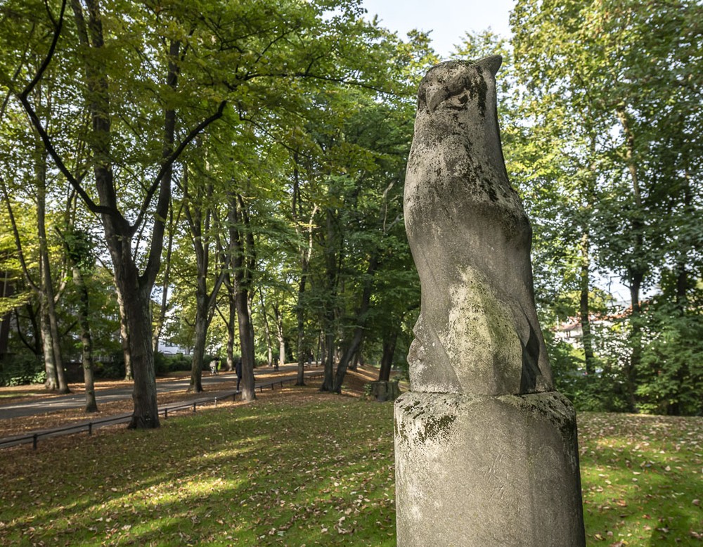 Promenade Münster, Lindenallee, Skulptur