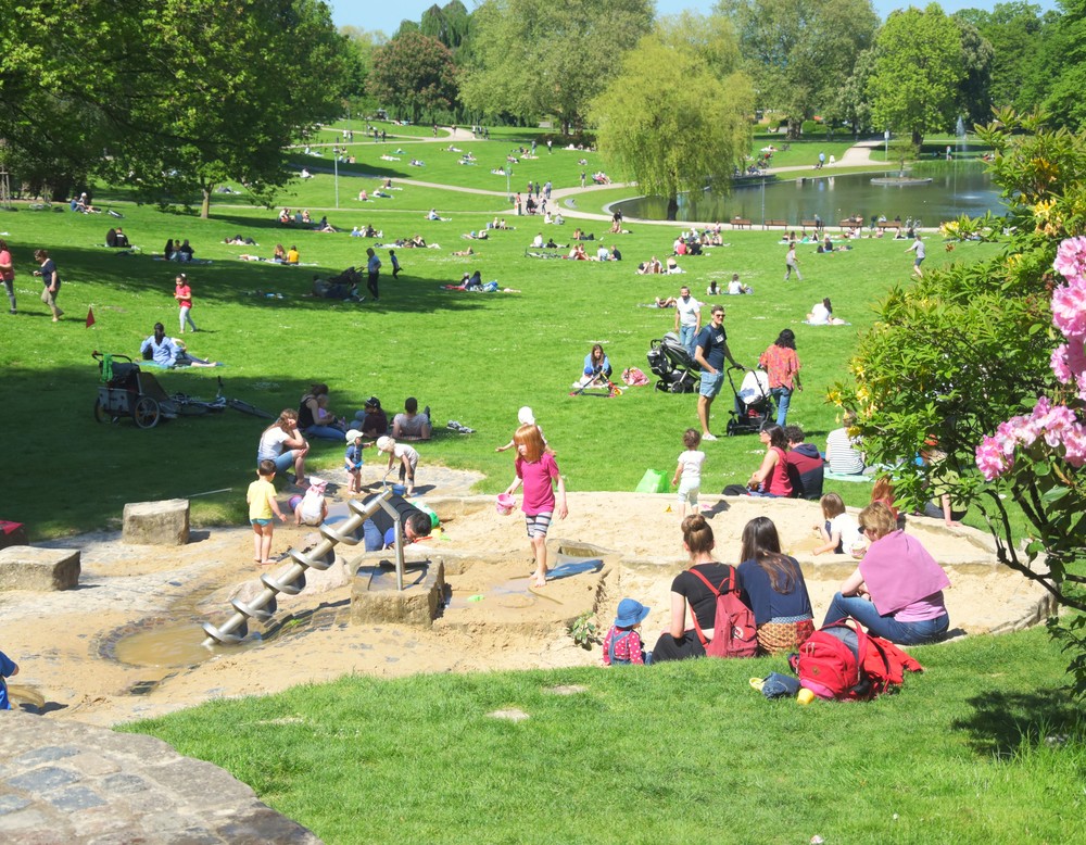 Wasserspielplatz im Bürgerpark Bielefeld
