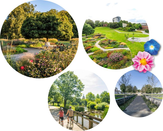 v.l.n.r.:
Stadtpark und Botanischer Garten Gütersloh / Maximilianpark Hamm / Hohenhof Hagen / Flora Westfalica in Rheda-Wiedenbrück v.l.n.r.:
Stadtpark und Botanischer Garten Gütersloh / Maximilianpark Hamm / Hohenhof Hagen / Flora Westfalica in Rheda-Wiedenbrück