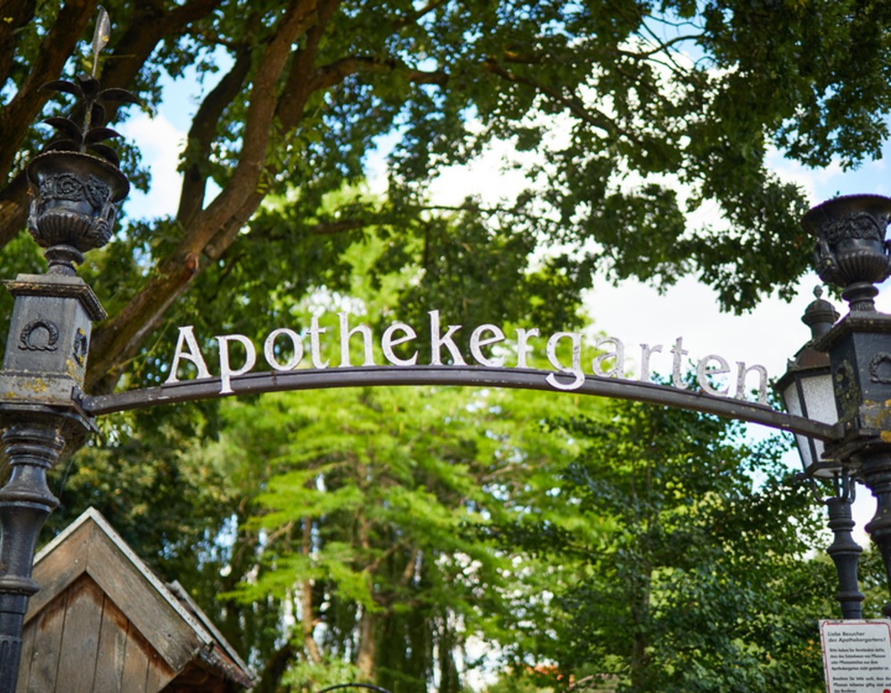 Borken Apothekergarten Eingang "Apothekergarten"