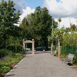 Steinfurt, Der Zichoriengarten hinter dem Bruns'schen Tor in Burgsteinfurt