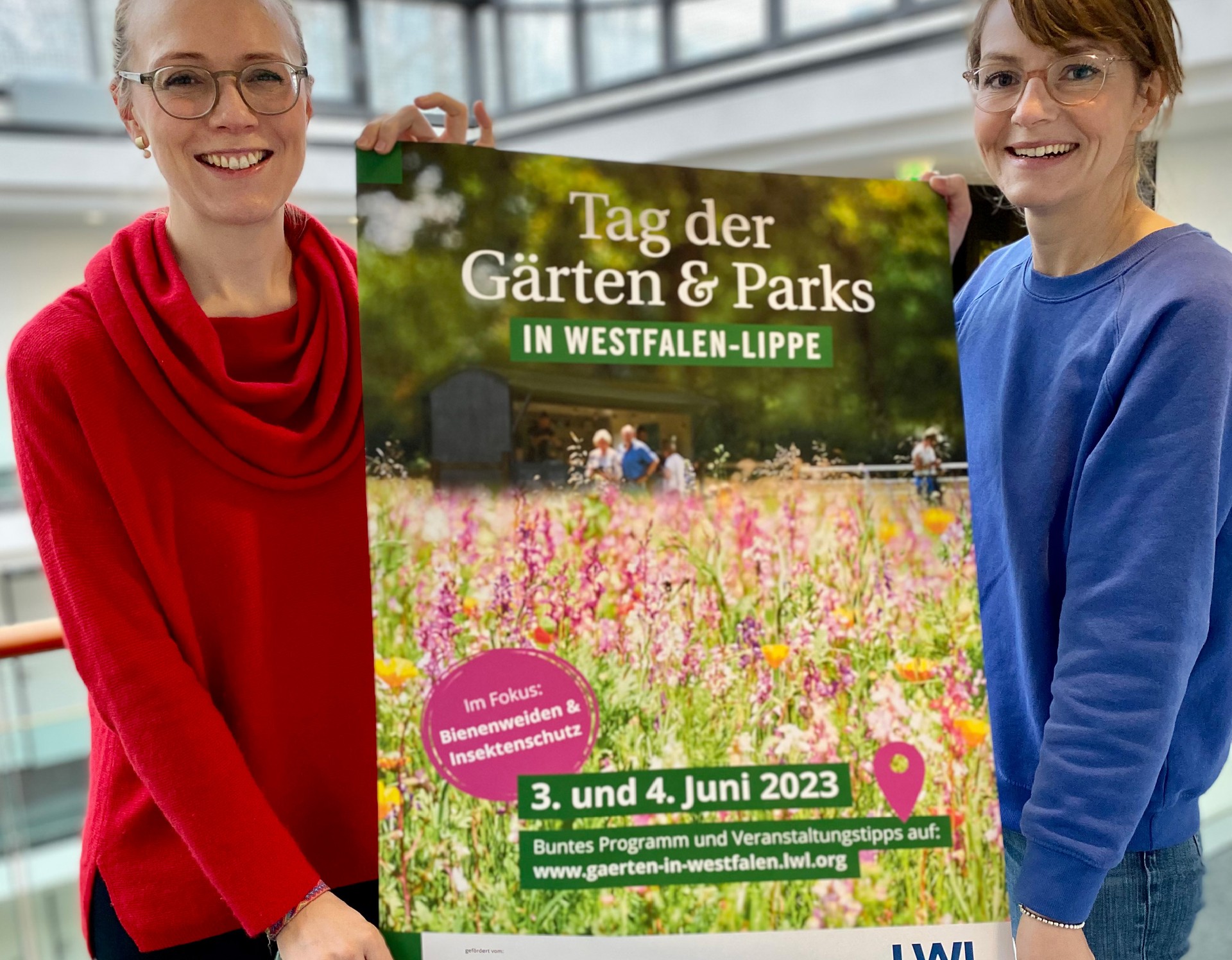 KeyVisual 2023 des "Tags der Gärten und Parks in Westfalen-Lippe", Poster