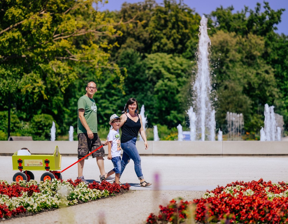 Familienausflug im Gartenschaupark Bad Lippspringe.