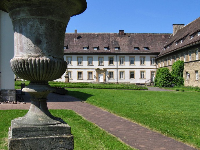 Der Innenhof des Schlosses Gehrden.