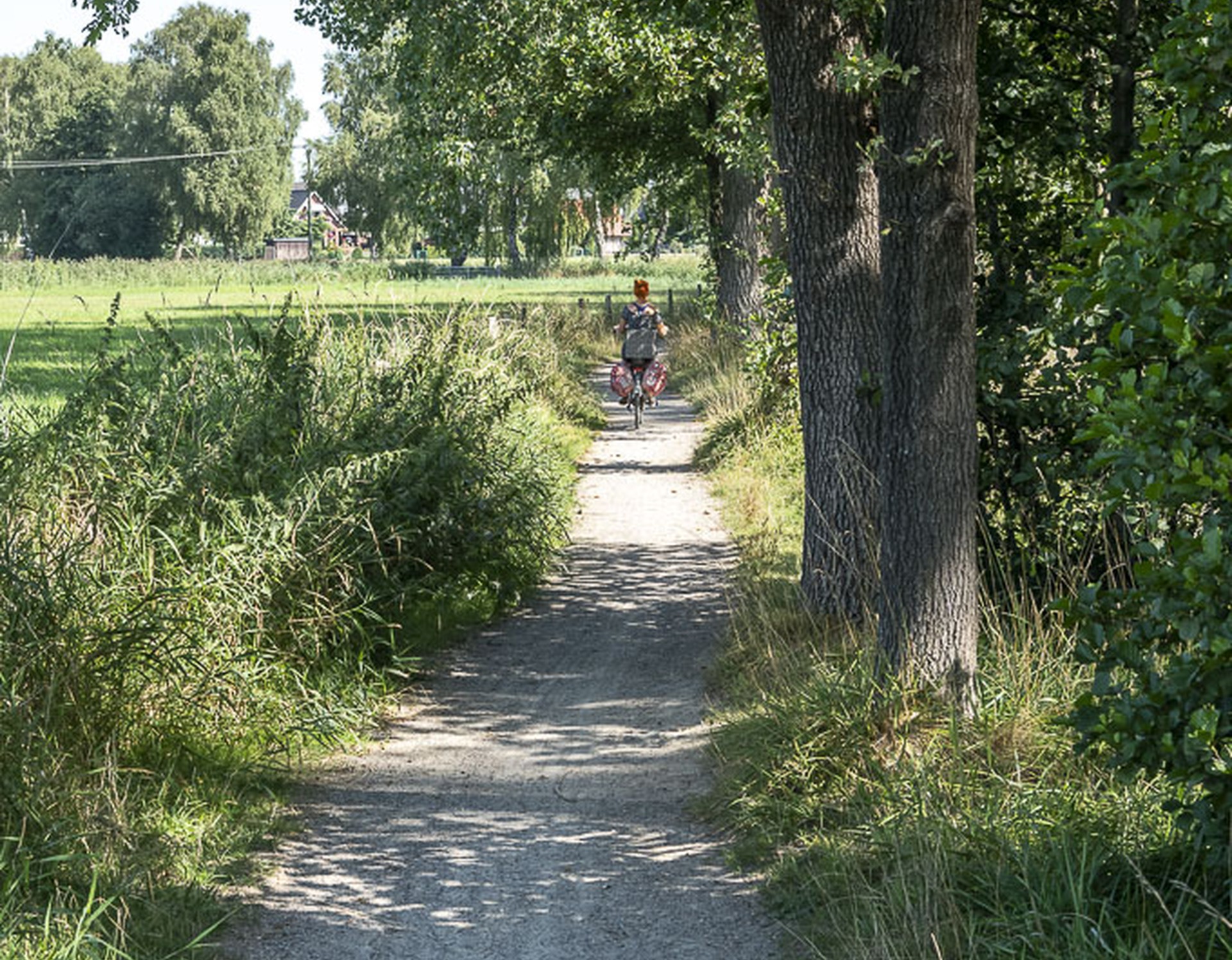 Historischer Tiergarten in Sassenberg, Fahrradfahrer