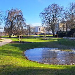 Regenwasserretention im Rosengarten Bielefeld