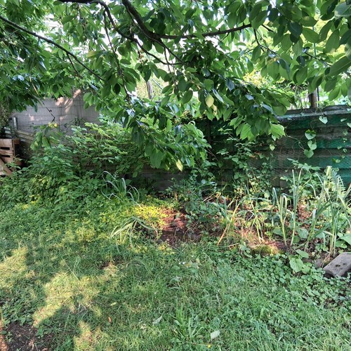 Schräger Bahn Garten